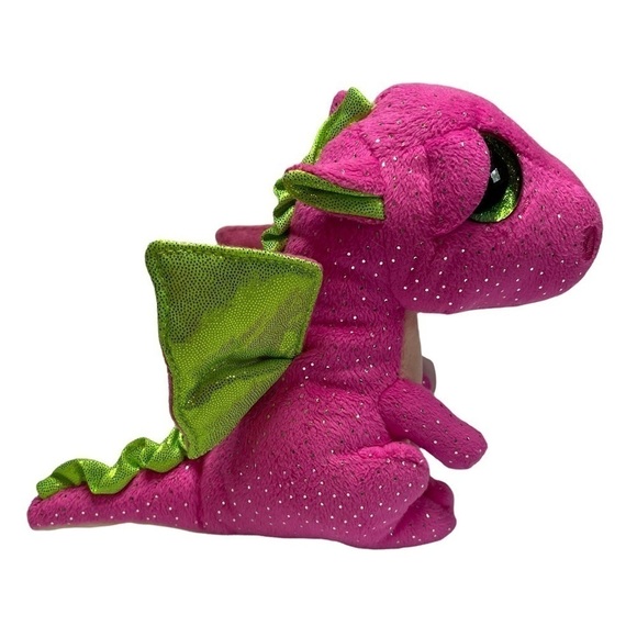 TY Darla pink dragon Beanie Boos stuffed animal plushy - Picture 6 of 8